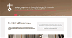 Desktop Screenshot of kirchenmusikerverband-ekbo.de