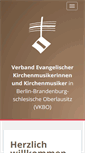 Mobile Screenshot of kirchenmusikerverband-ekbo.de